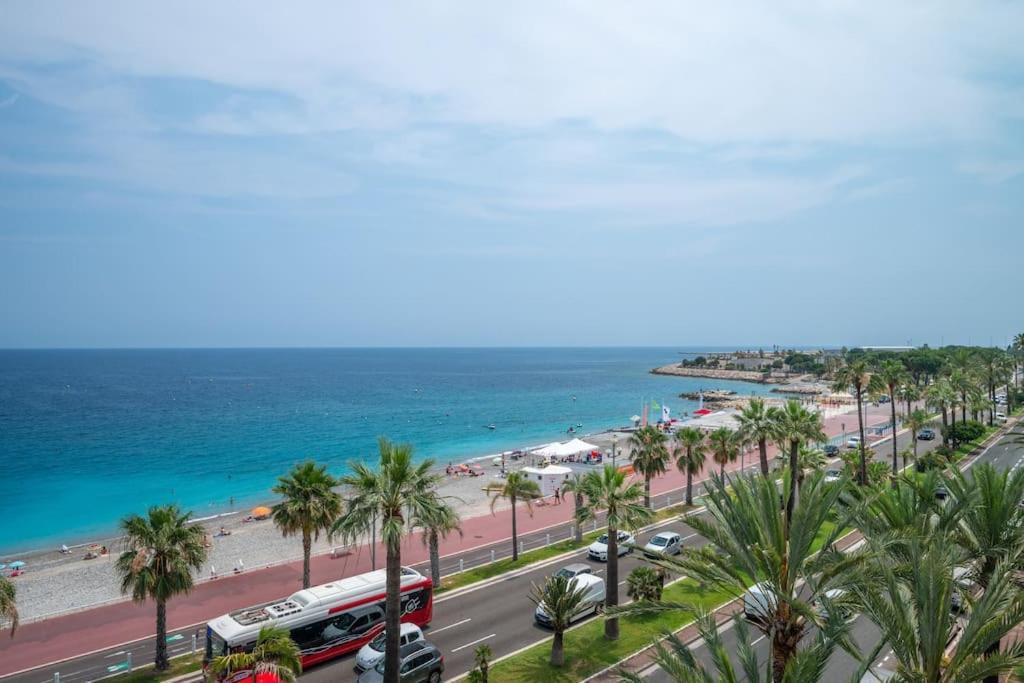Ferienwohnung Le Balcon De La Baie Des Anges Nizza Exterior foto