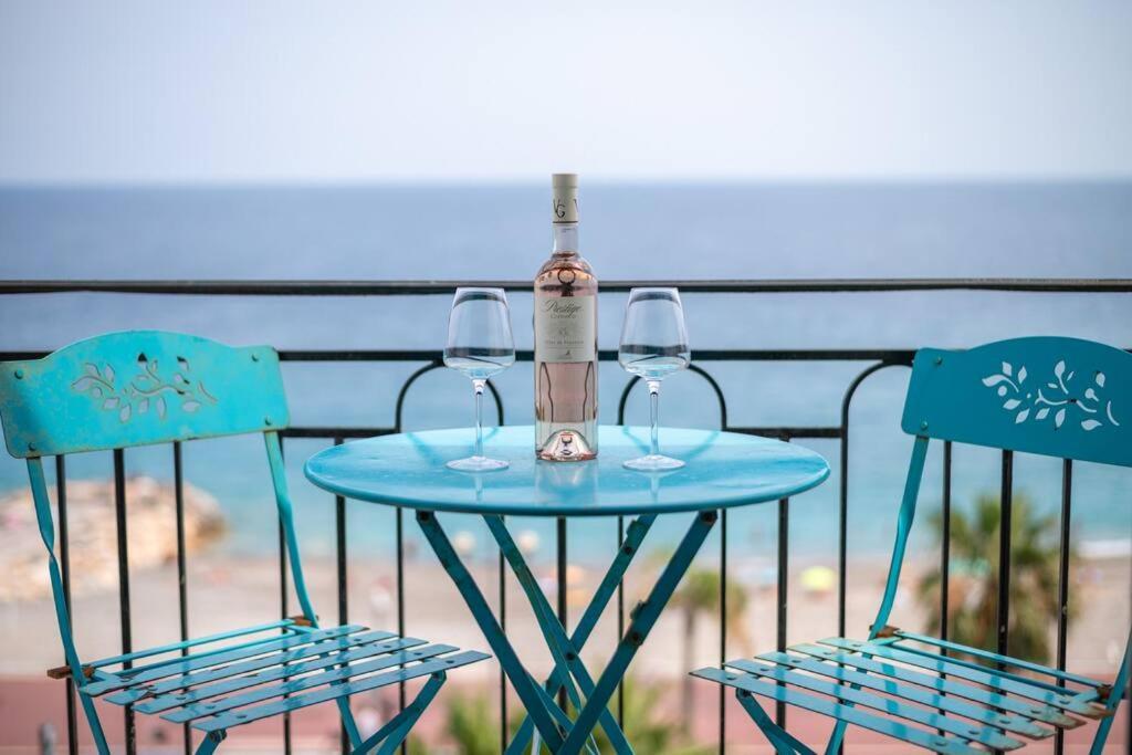 Ferienwohnung Le Balcon De La Baie Des Anges Nizza Exterior foto